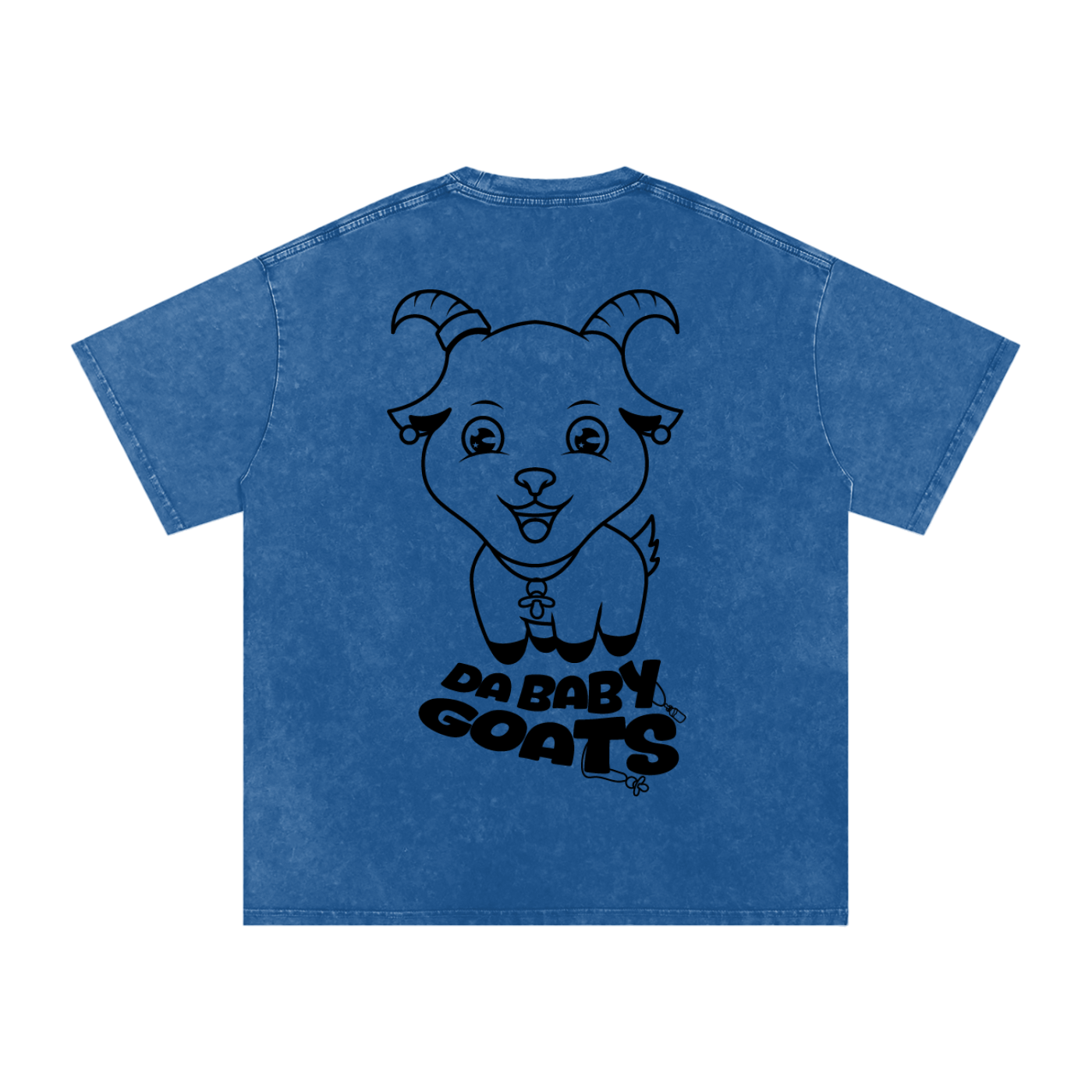 DA BABY GOATS®️🐐 Adult Acid Wash Oversize T-Shirt - 250 GSM