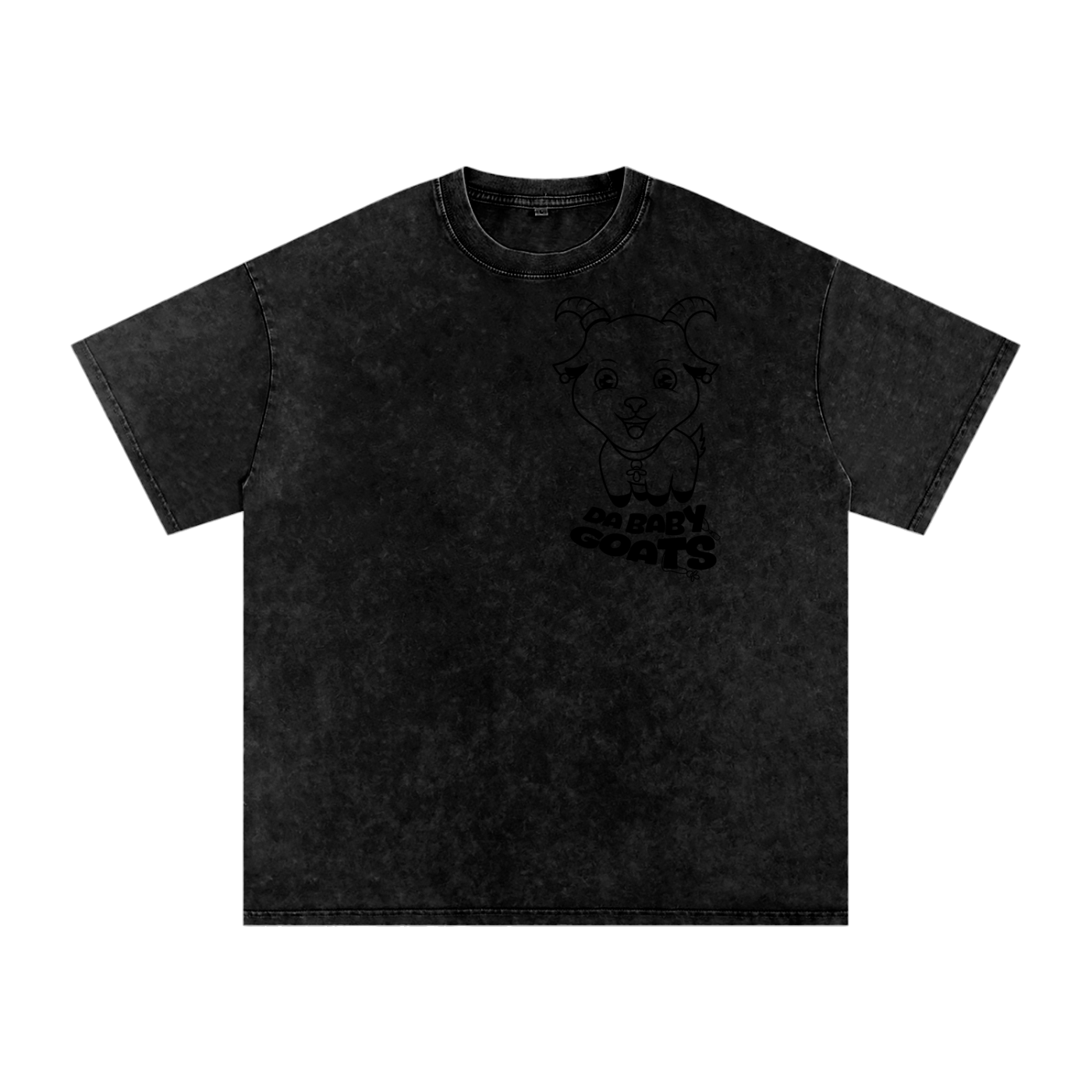 DA BABY GOATS®️🐐 Adult Acid Wash Oversize T-Shirt - 250 GSM