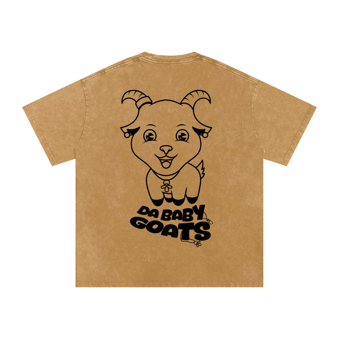 DA BABY GOATS®️🐐 Adult Acid Wash Oversize T-Shirt - 250 GSM