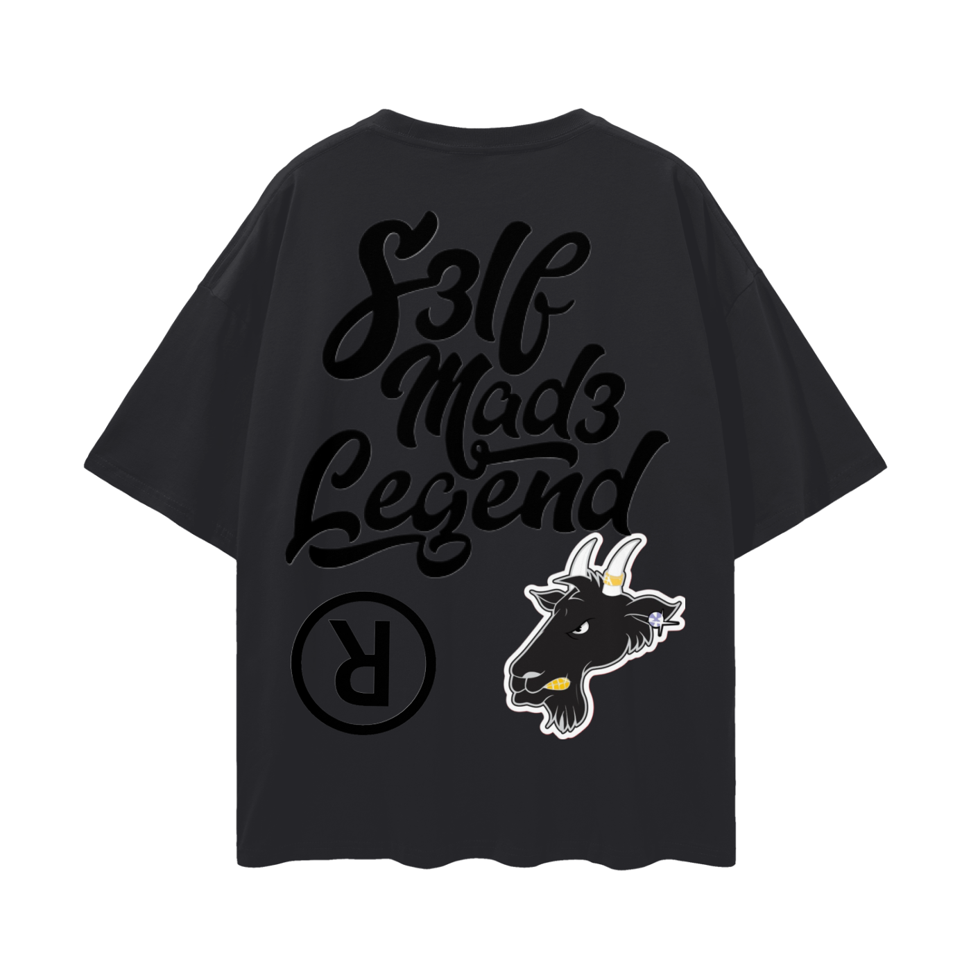 SML®️🐐 Oversize Deep Drop Shoulder Tee - 190 GSM