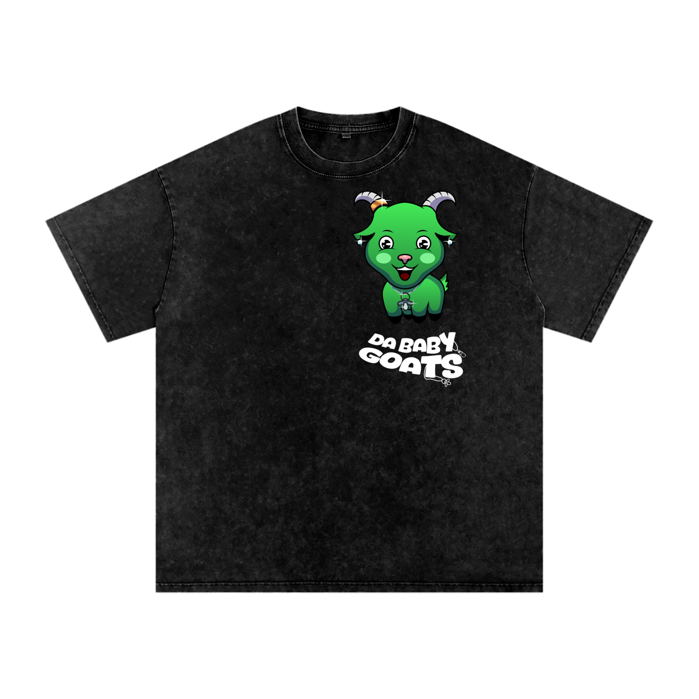 DA BABY GOATS®️🐐 Adult Acid Wash Oversize T-Shirt - 250 GSM