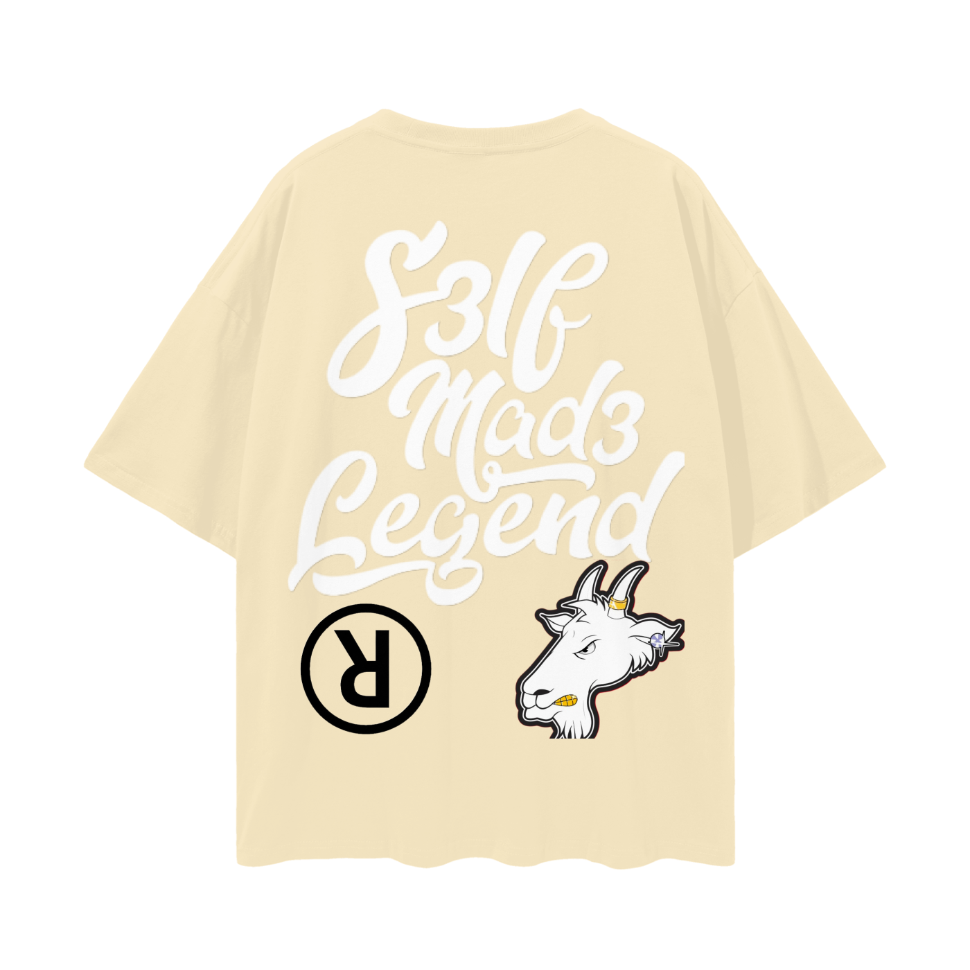 SML®️🐐 Oversize Deep Drop Shoulder Tee - 190 GSM