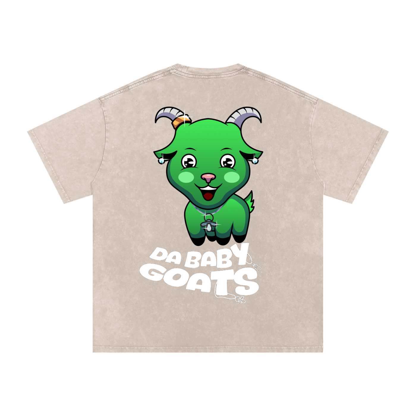 DA BABY GOATS®️🐐 Adult Acid Wash Oversize T-Shirt - 250 GSM