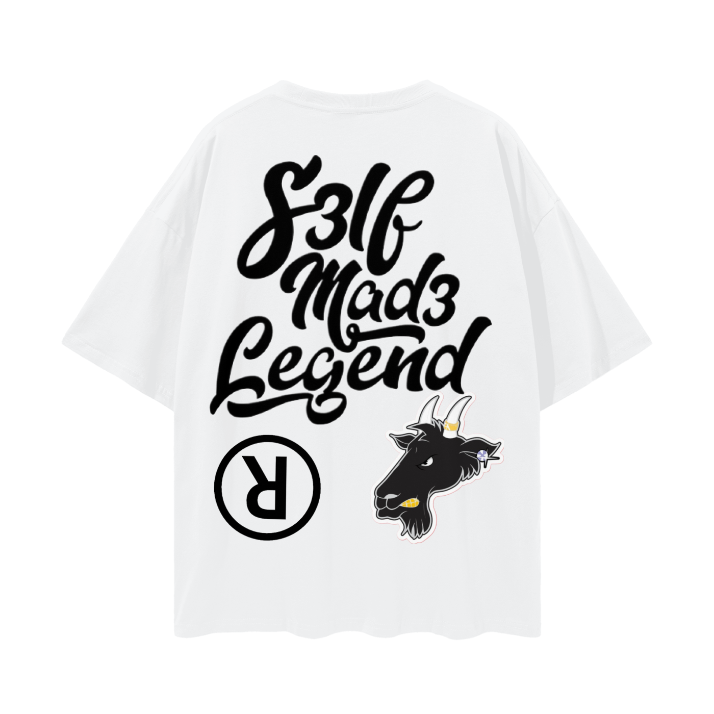 SML®️🐐 Oversize Deep Drop Shoulder Tee - 190 GSM