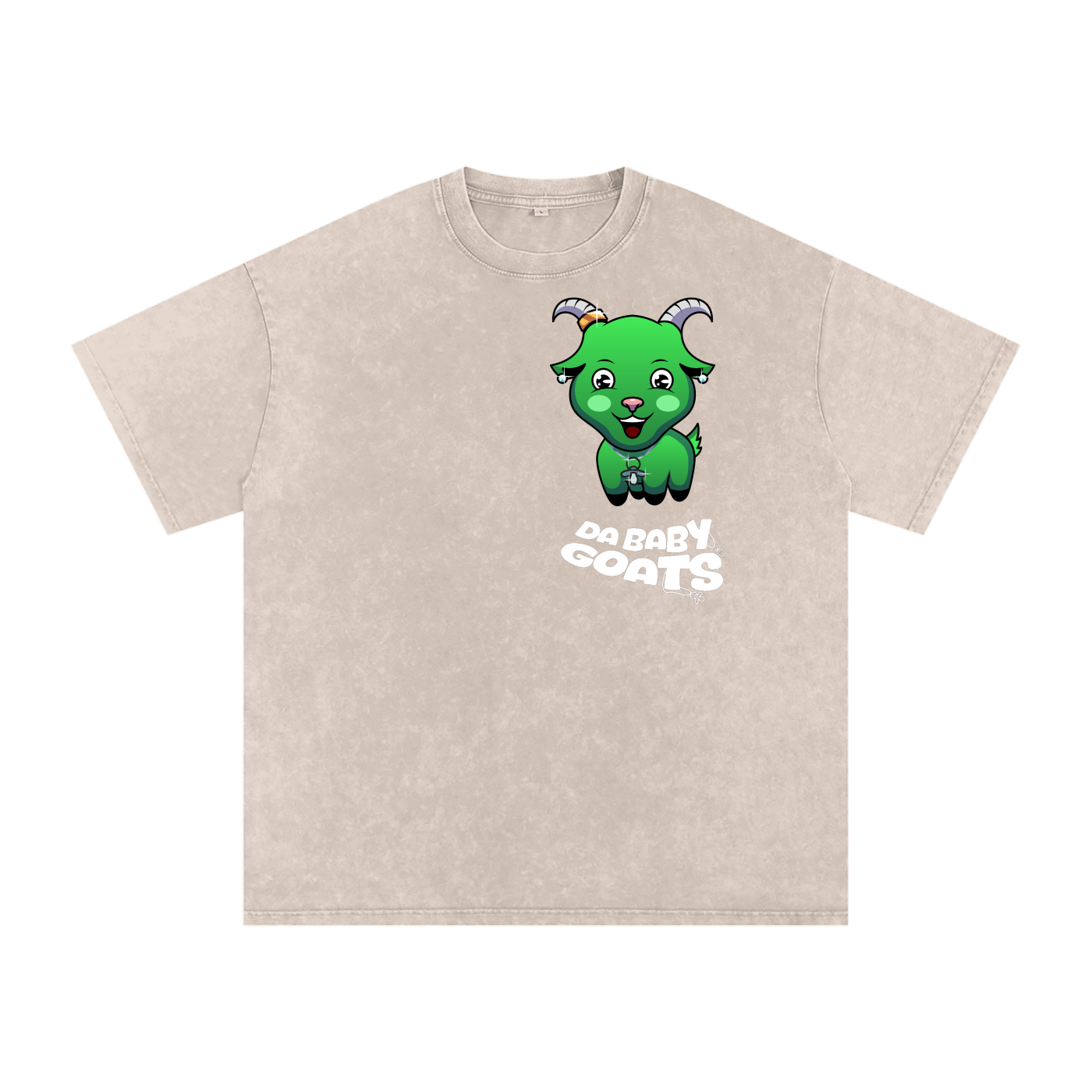 DA BABY GOATS®️🐐 Adult Acid Wash Oversize T-Shirt - 250 GSM
