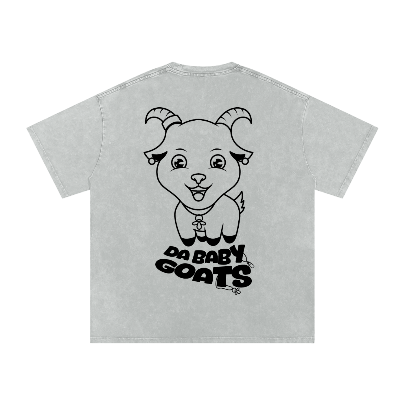 DA BABY GOATS®️🐐 Adult Acid Wash Oversize T-Shirt - 250 GSM