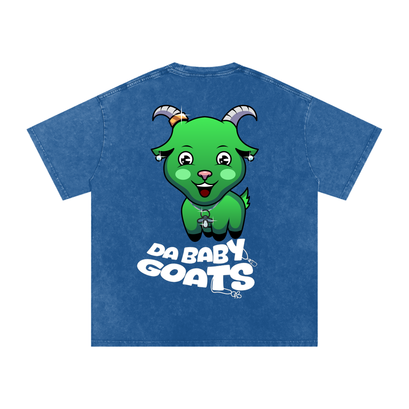 DA BABY GOATS®️🐐 Adult Acid Wash Oversize T-Shirt - 250 GSM