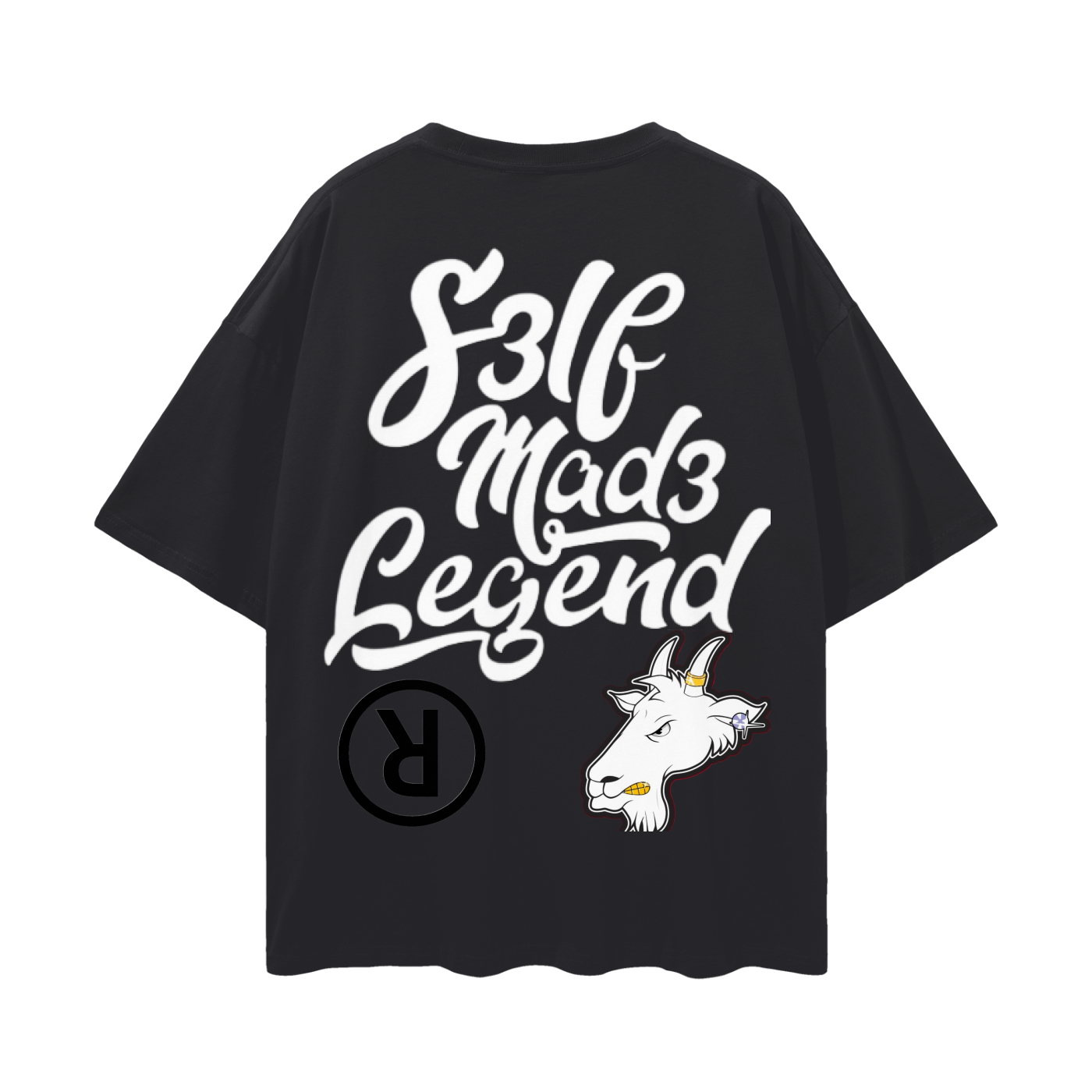 SML®️🐐 Oversize Deep Drop Shoulder Tee - 190 GSM