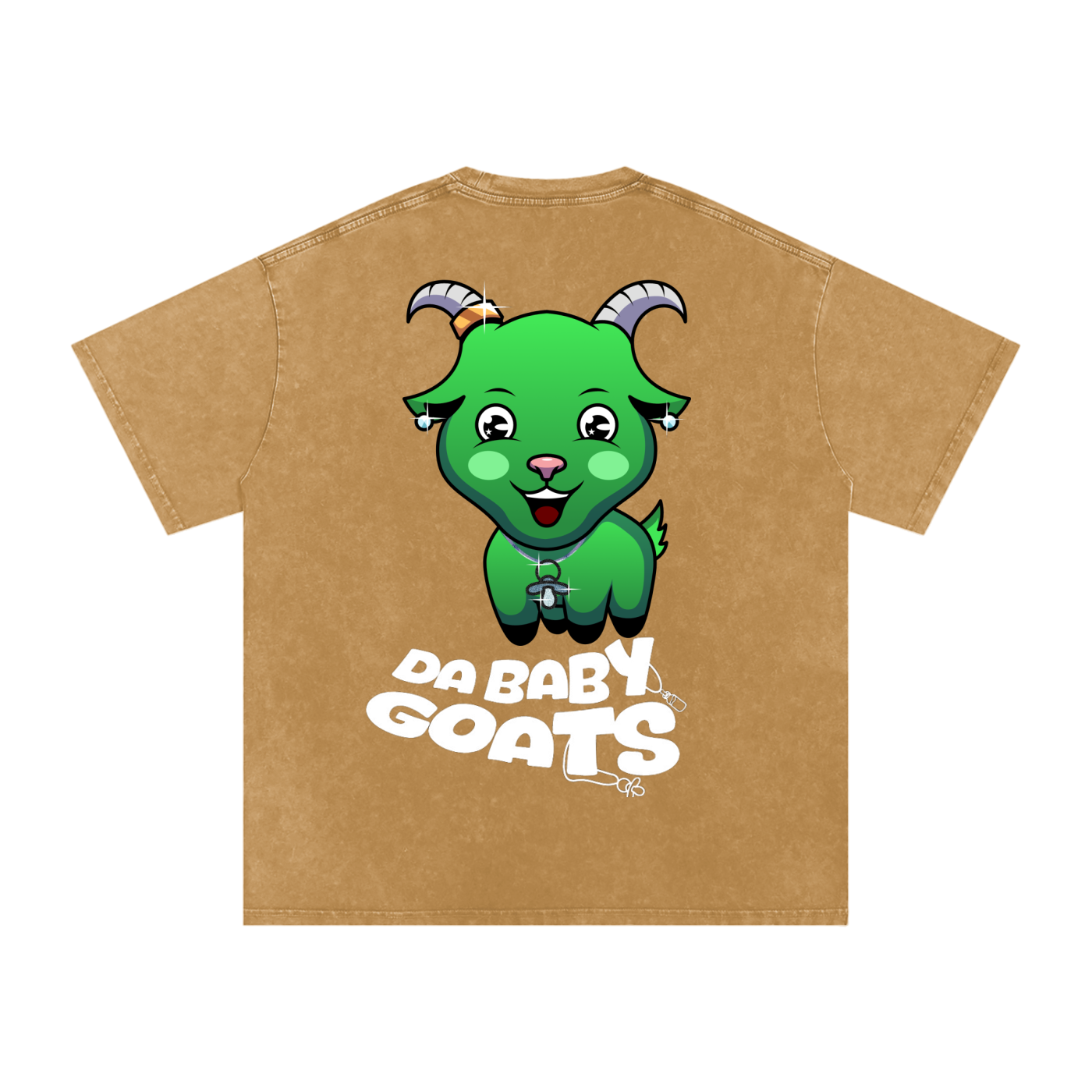 DA BABY GOATS®️🐐 Adult Acid Wash Oversize T-Shirt - 250 GSM