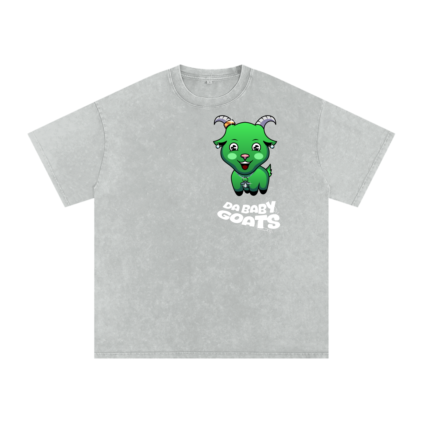 DA BABY GOATS®️🐐 Adult Acid Wash Oversize T-Shirt - 250 GSM