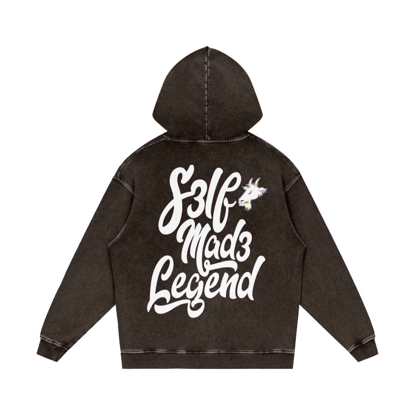 SML®️🐐Snow Washed Loose Cotton Hoodie