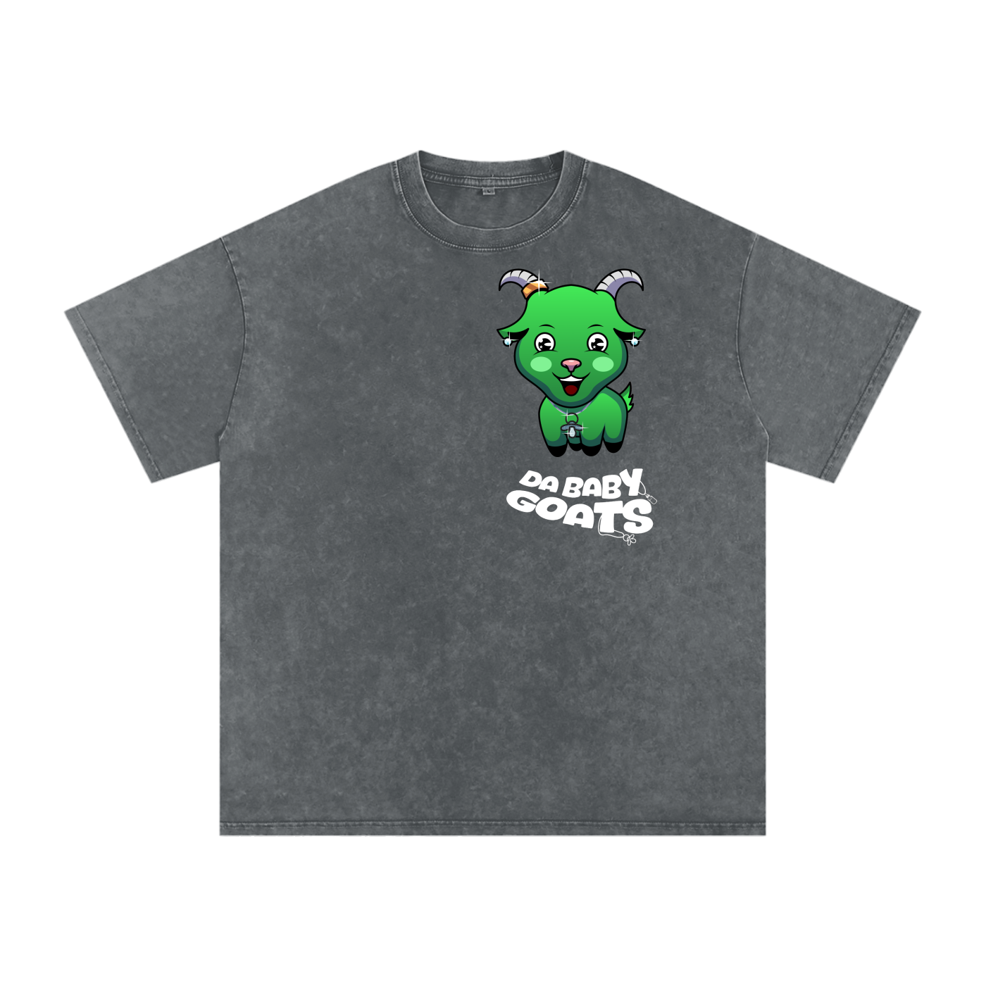 DA BABY GOATS®️🐐 Adult Acid Wash Oversize T-Shirt - 250 GSM