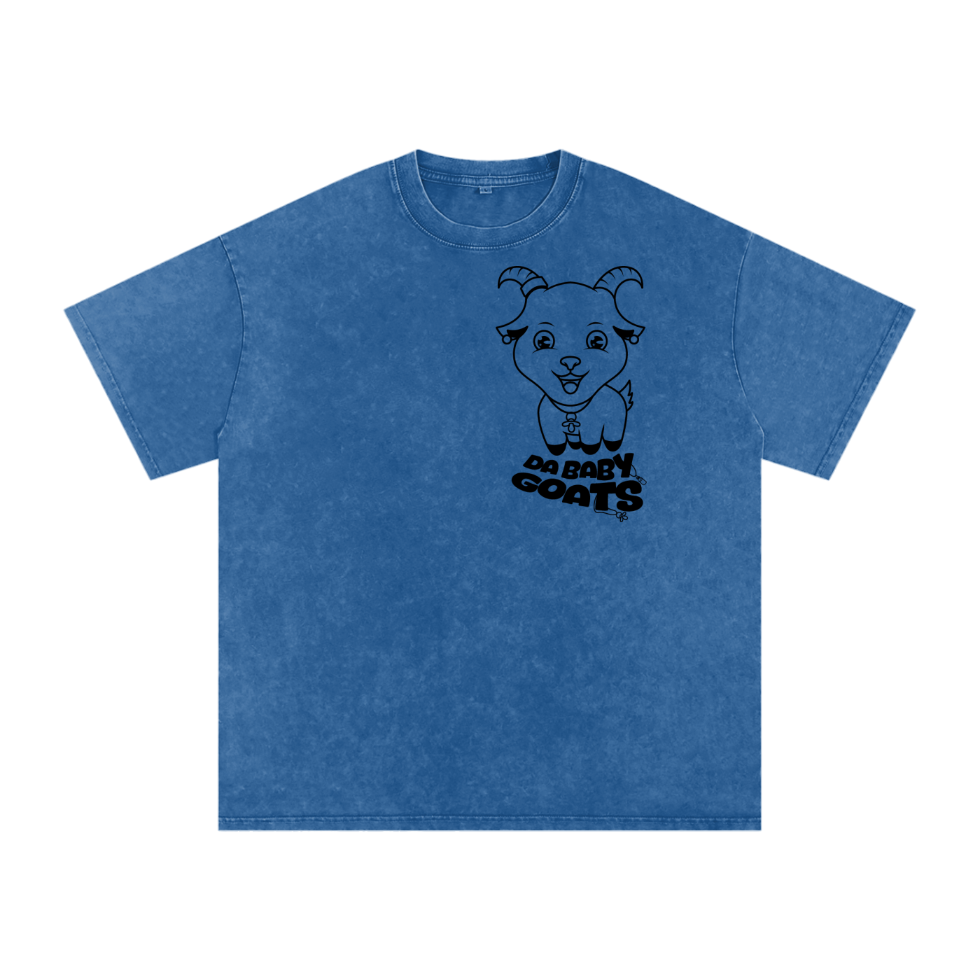 DA BABY GOATS®️🐐 Adult Acid Wash Oversize T-Shirt - 250 GSM