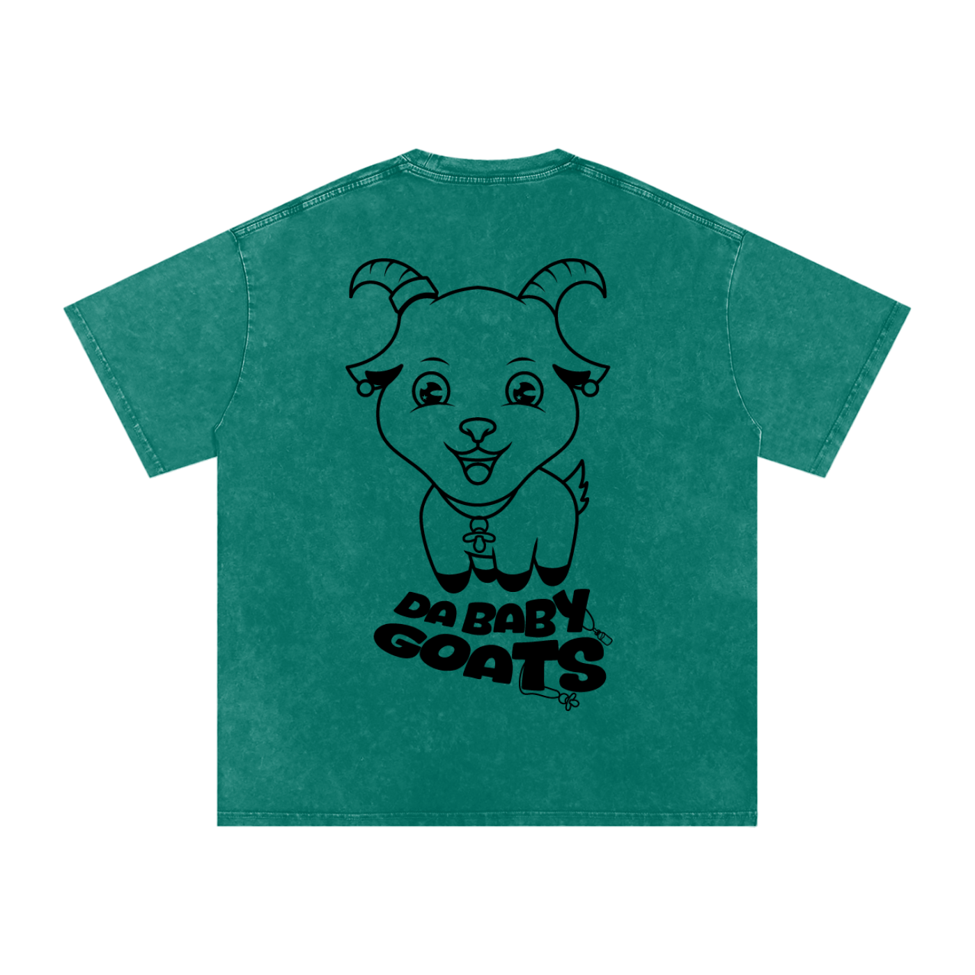 DA BABY GOATS®️🐐 Adult Acid Wash Oversize T-Shirt - 250 GSM
