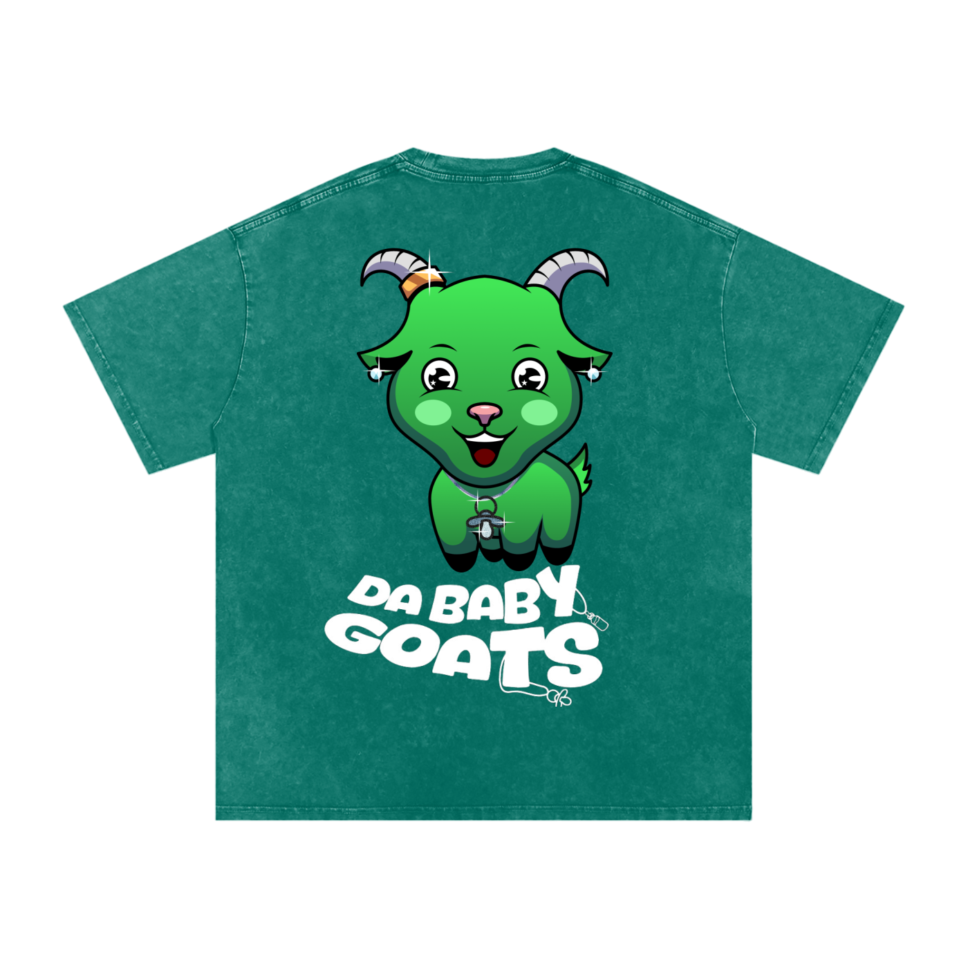 DA BABY GOATS®️🐐 Adult Acid Wash Oversize T-Shirt - 250 GSM