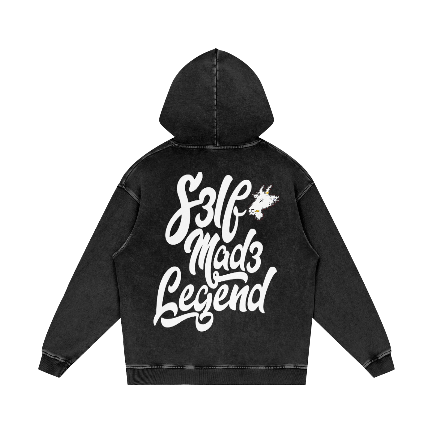 SML®️🐐Snow Washed Loose Cotton Hoodie