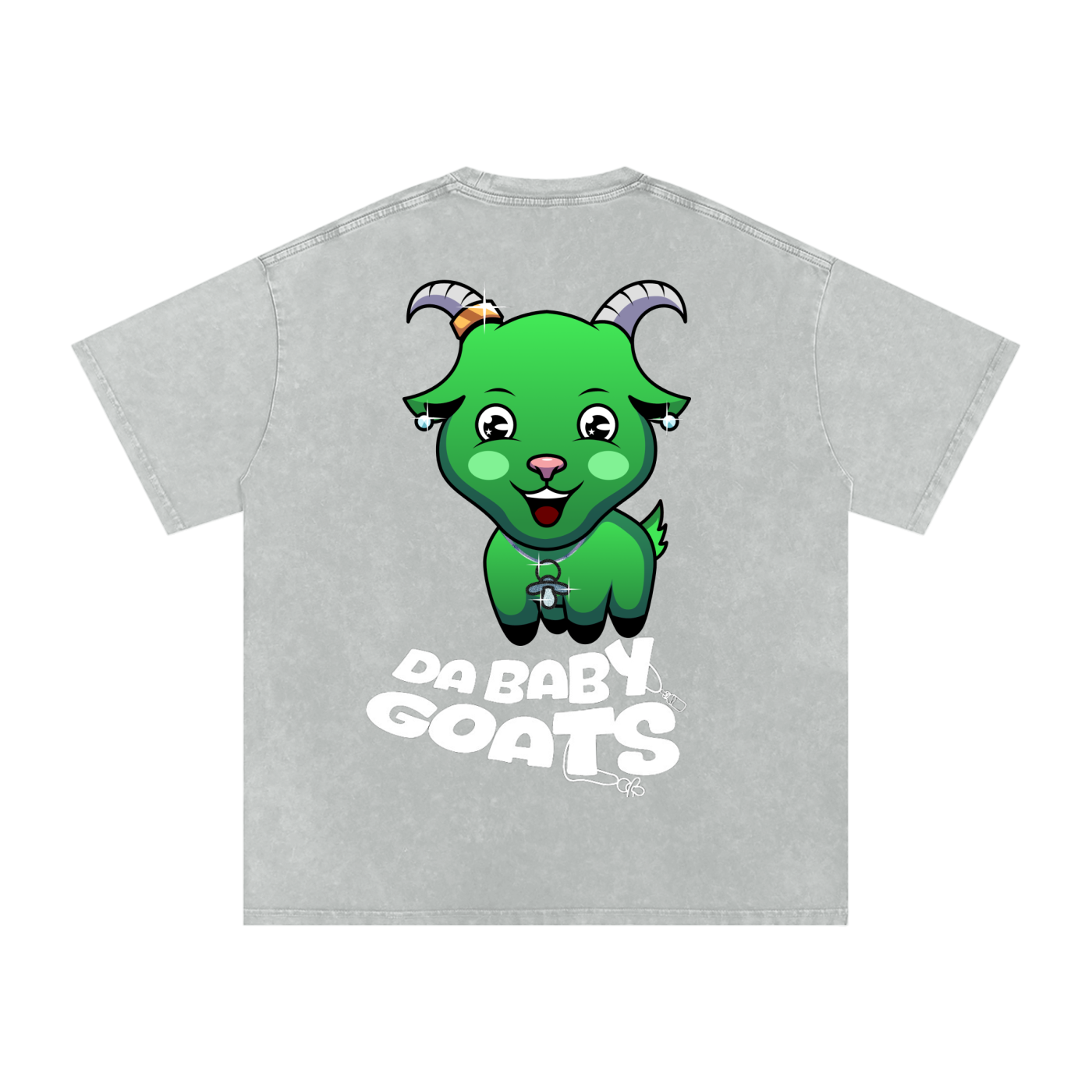 DA BABY GOATS®️🐐 Adult Acid Wash Oversize T-Shirt - 250 GSM