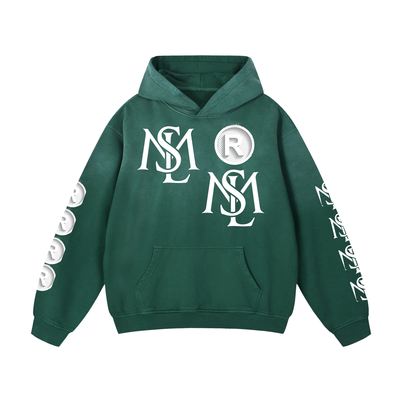 SML®️🐐Heavyweight Sunfade Oversized Hoodie