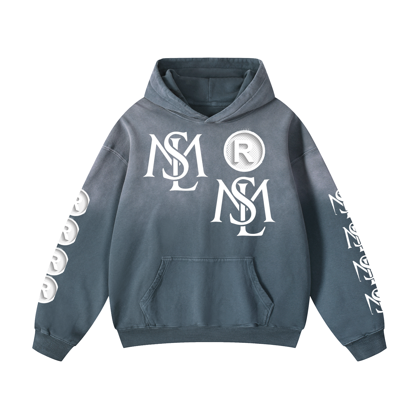 SML®️🐐Heavyweight Sunfade Oversized Hoodie