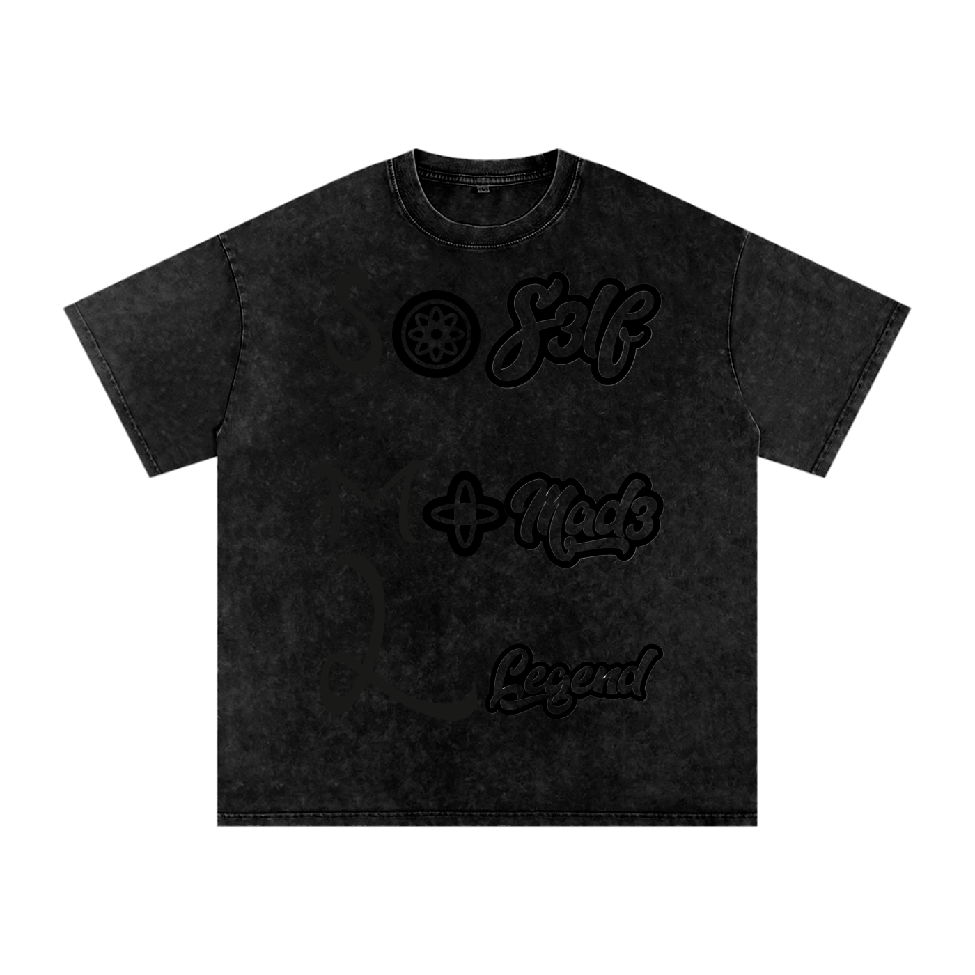 SML®️🐐Acid Wash Oversize T-Shirt - 250 GSM