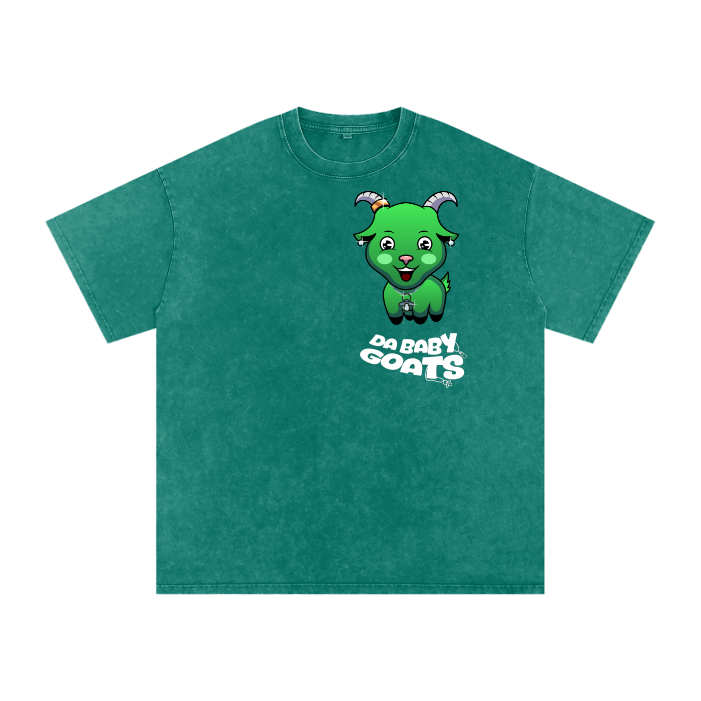 DA BABY GOATS®️🐐 Adult Acid Wash Oversize T-Shirt - 250 GSM