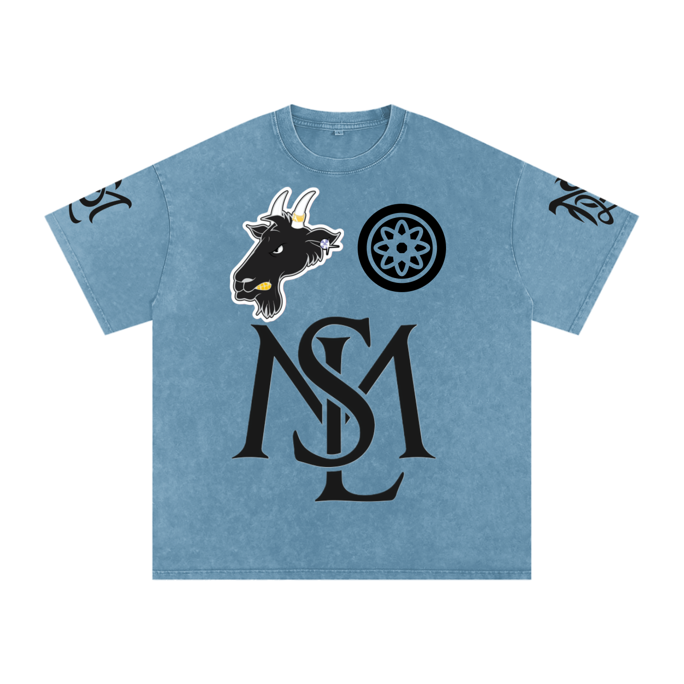SML®️🐐Snow Washed Oversized Cotton T-Shirt