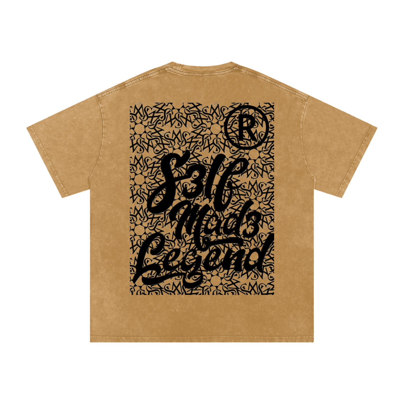 SML®️🐐 4 headed GOAT Acid Wash Oversize T-Shirt - 250 GSM