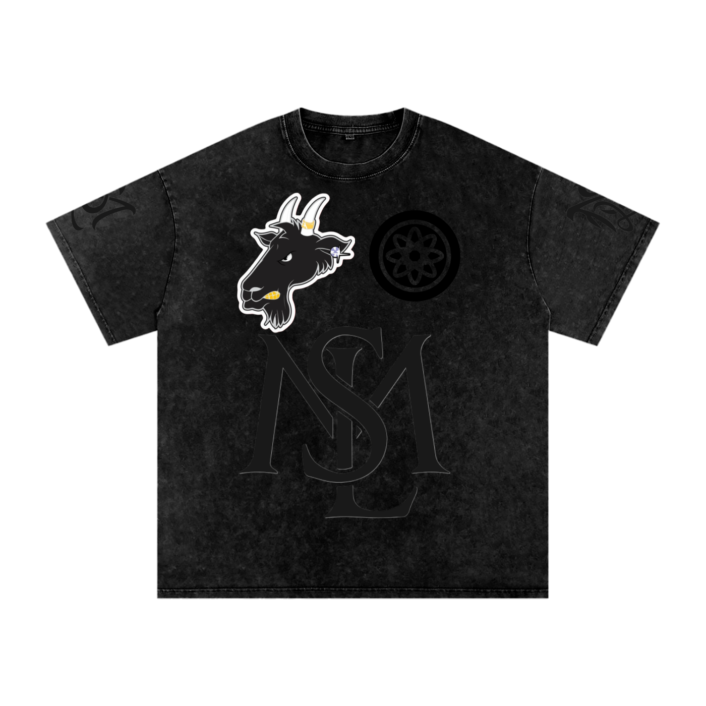 SML®️🐐Snow Washed Oversized Cotton T-Shirt