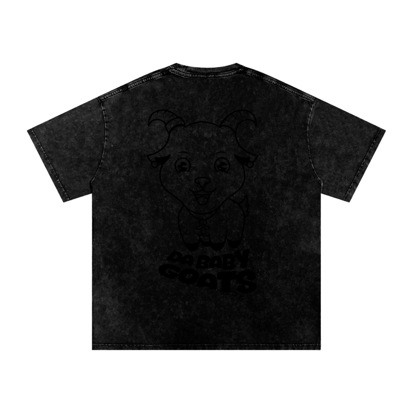 DA BABY GOATS®️🐐 Adult Acid Wash Oversize T-Shirt - 250 GSM