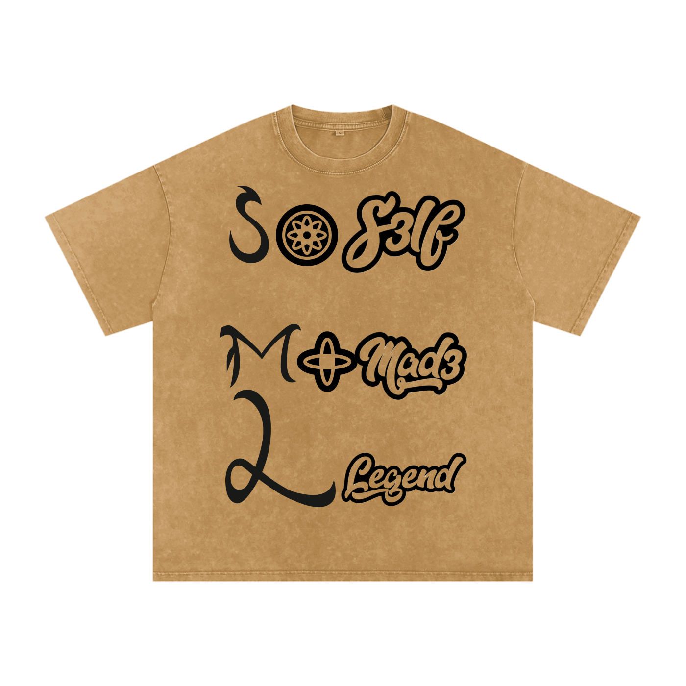 SML®️🐐Acid Wash Oversize T-Shirt - 250 GSM