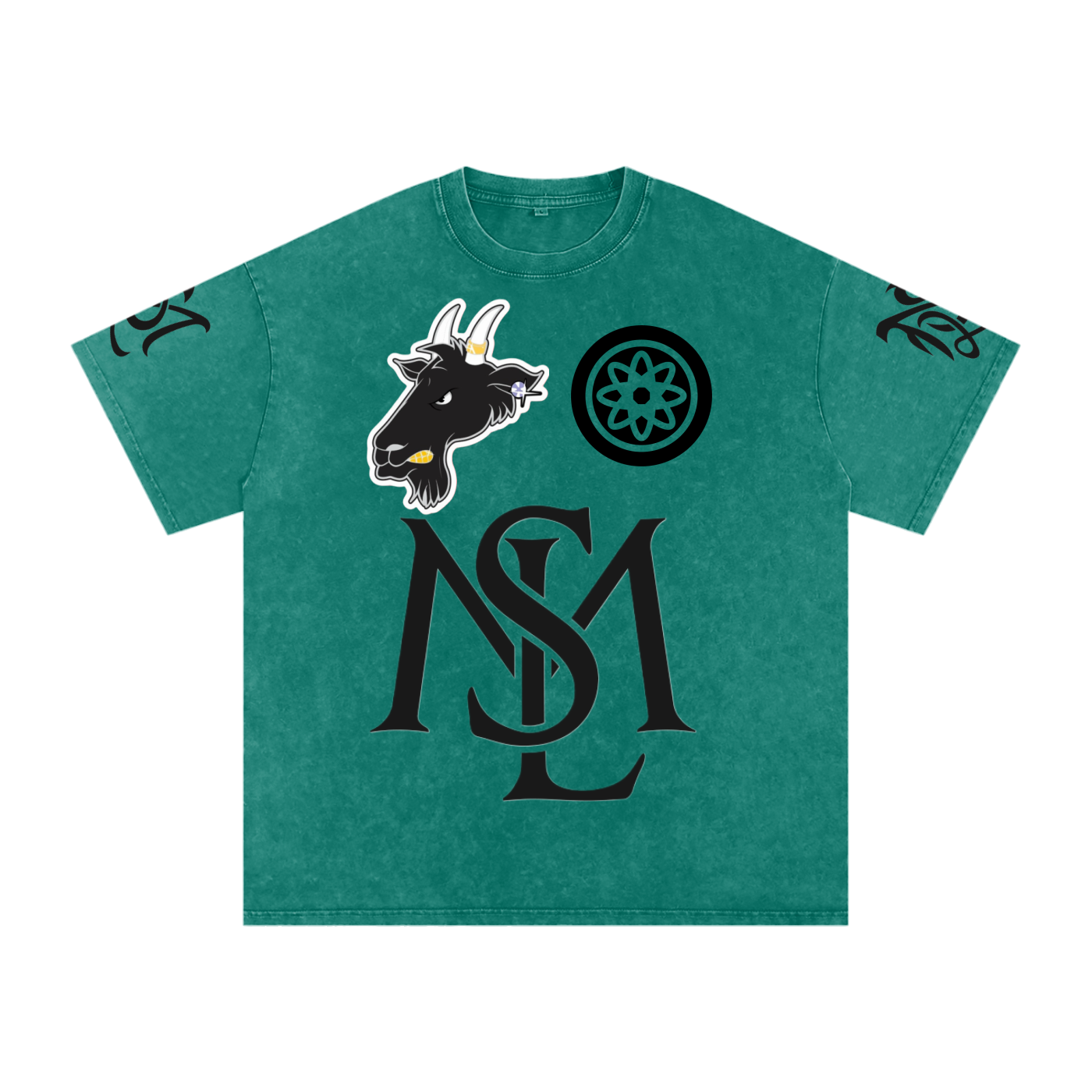SML®️🐐Snow Washed Oversized Cotton T-Shirt