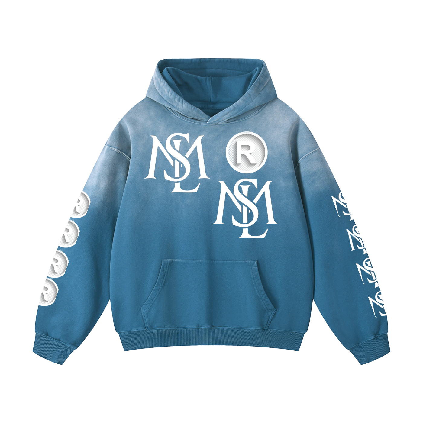 SML®️🐐Heavyweight Sunfade Oversized Hoodie