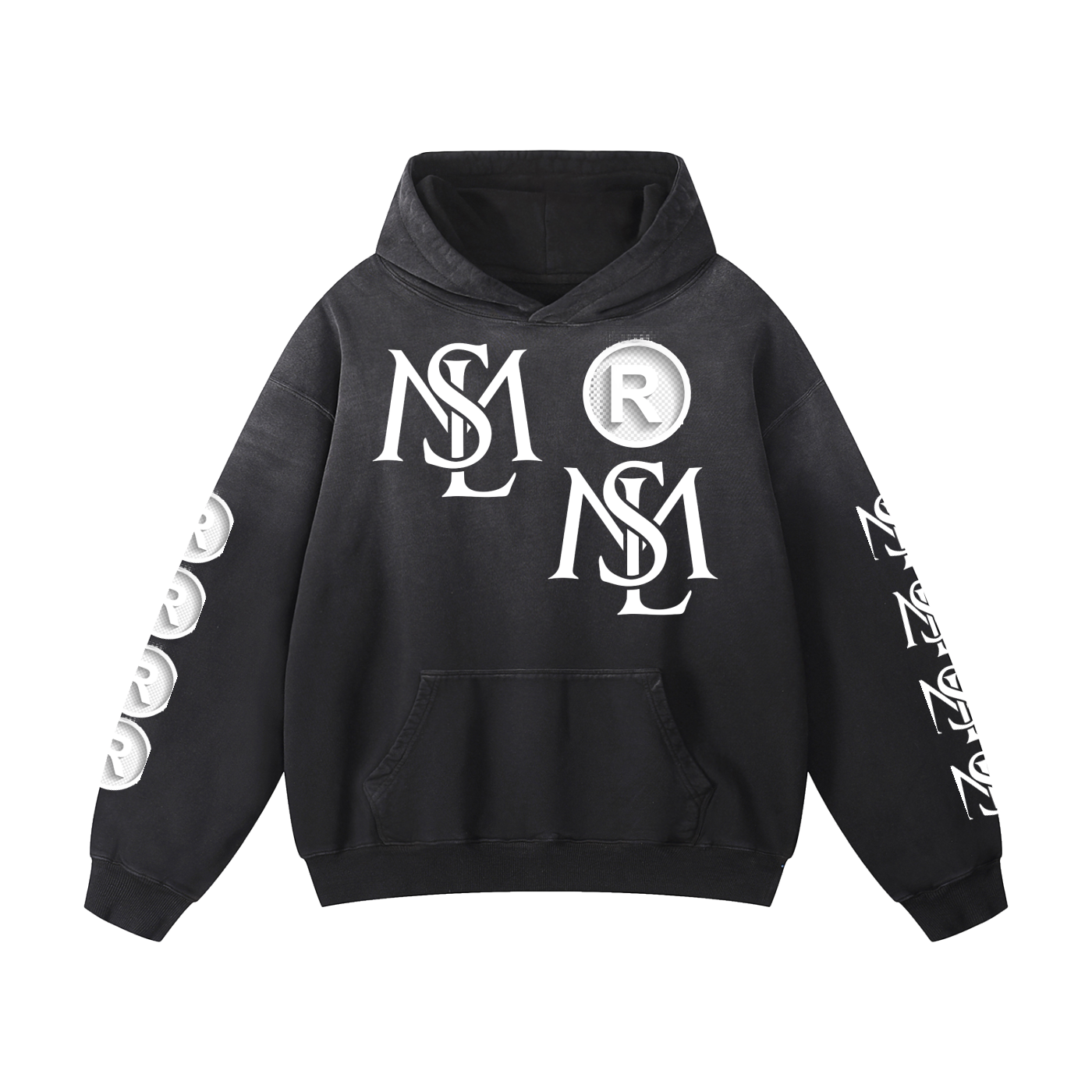 SML®️🐐Heavyweight Sunfade Oversized Hoodie