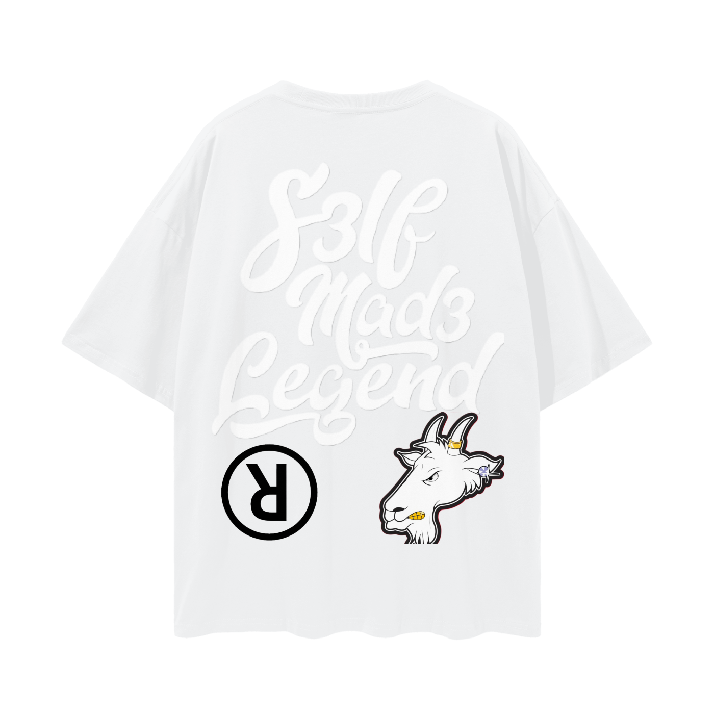 SML®️🐐 Oversize Deep Drop Shoulder Tee - 190 GSM