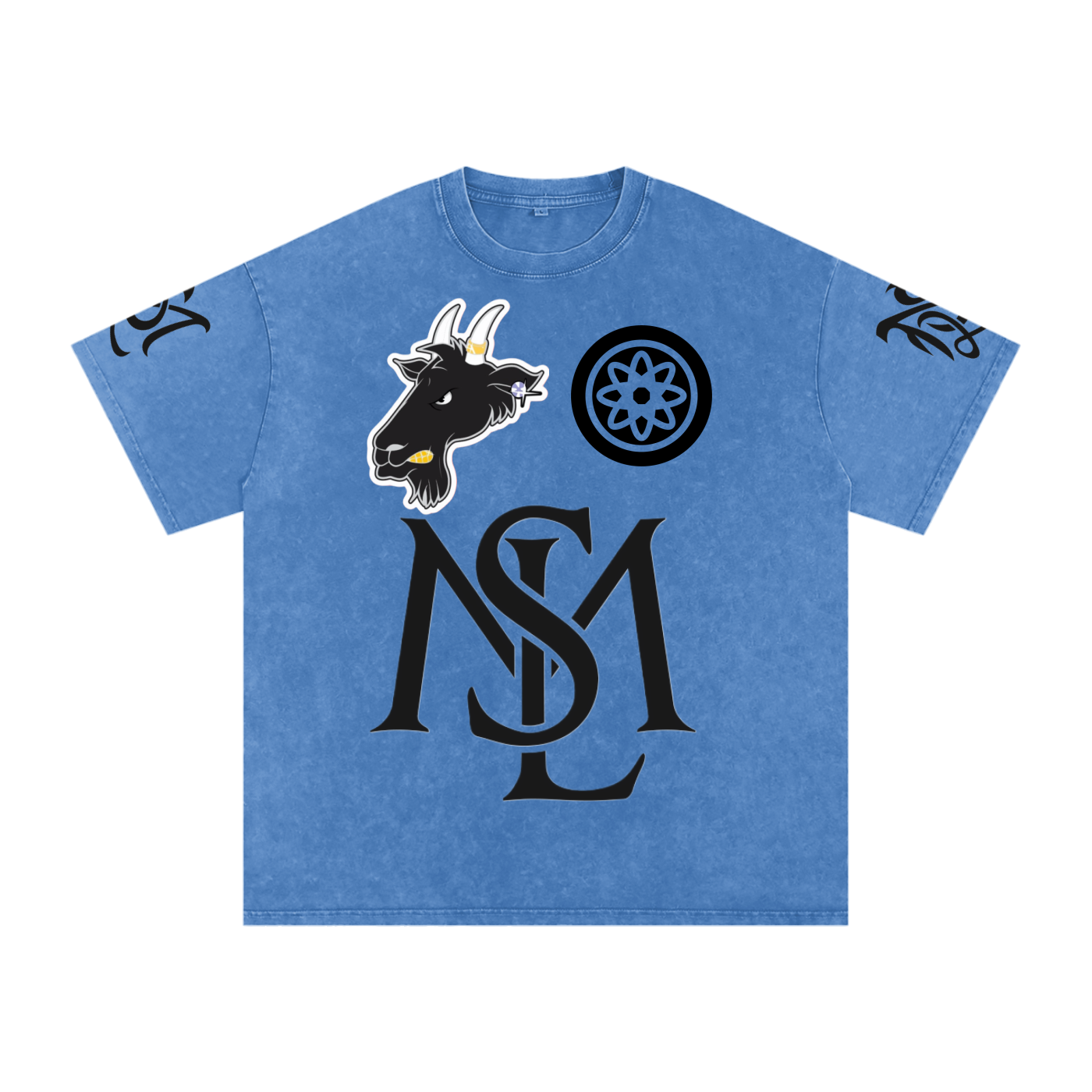 SML®️🐐Snow Washed Oversized Cotton T-Shirt