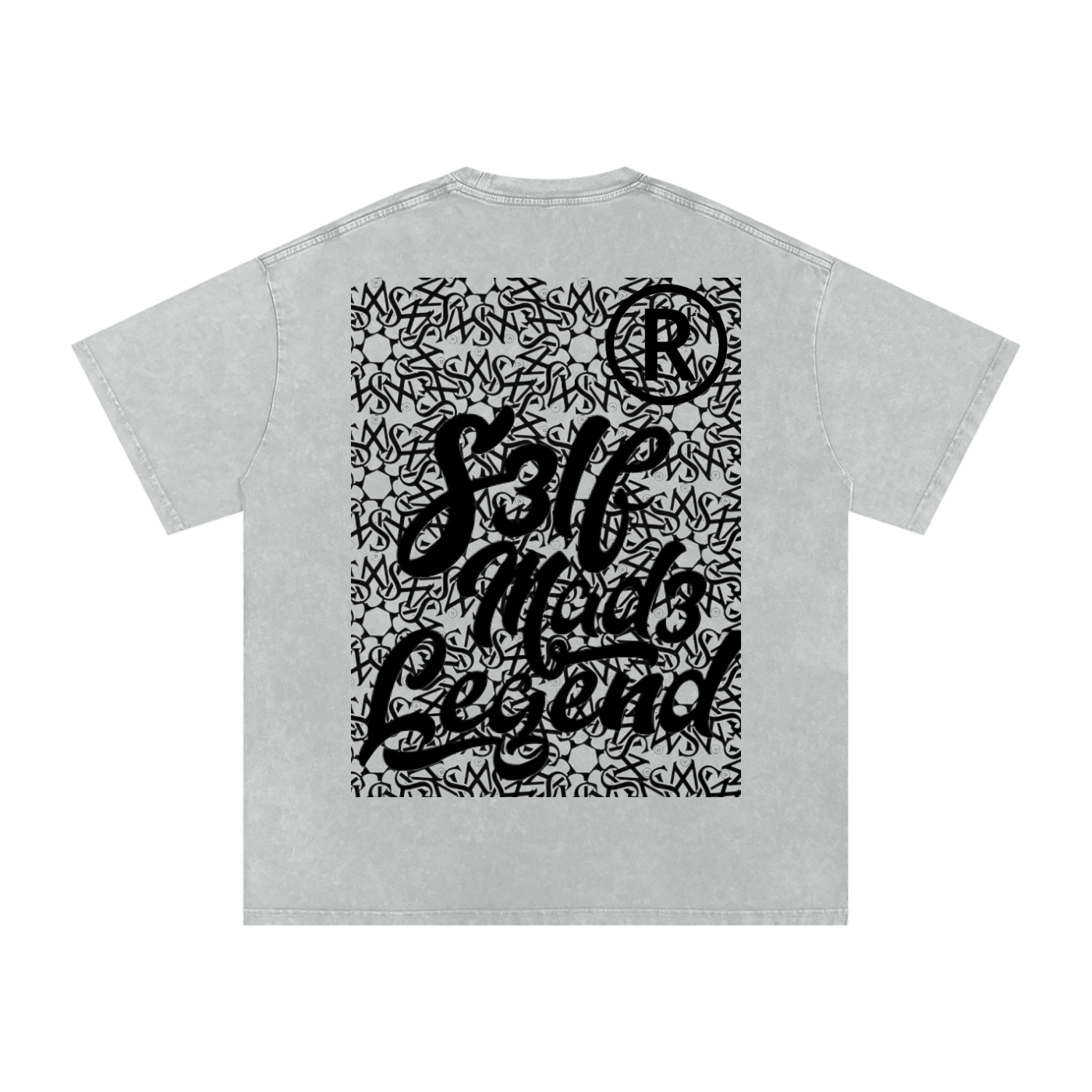 SML®️🐐 4 headed GOAT Acid Wash Oversize T-Shirt - 250 GSM