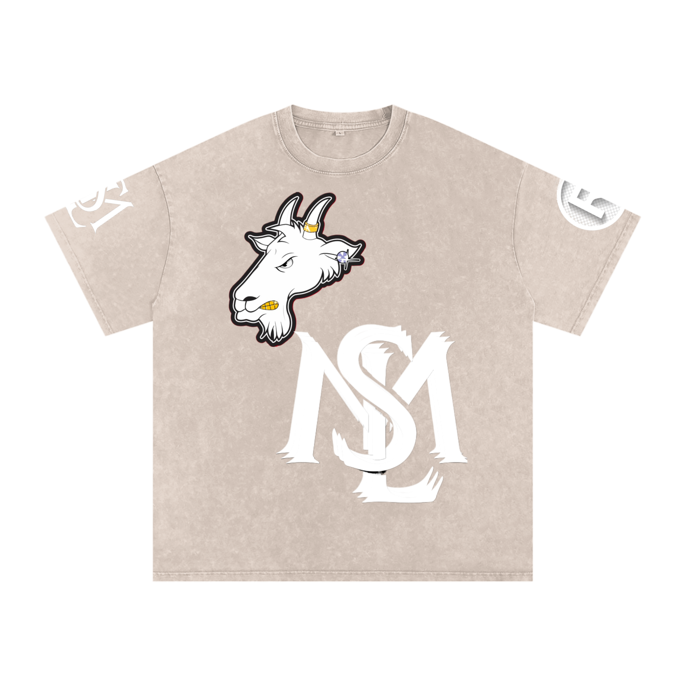 SML®️🐐Snow Washed Oversized Cotton T-Shirt