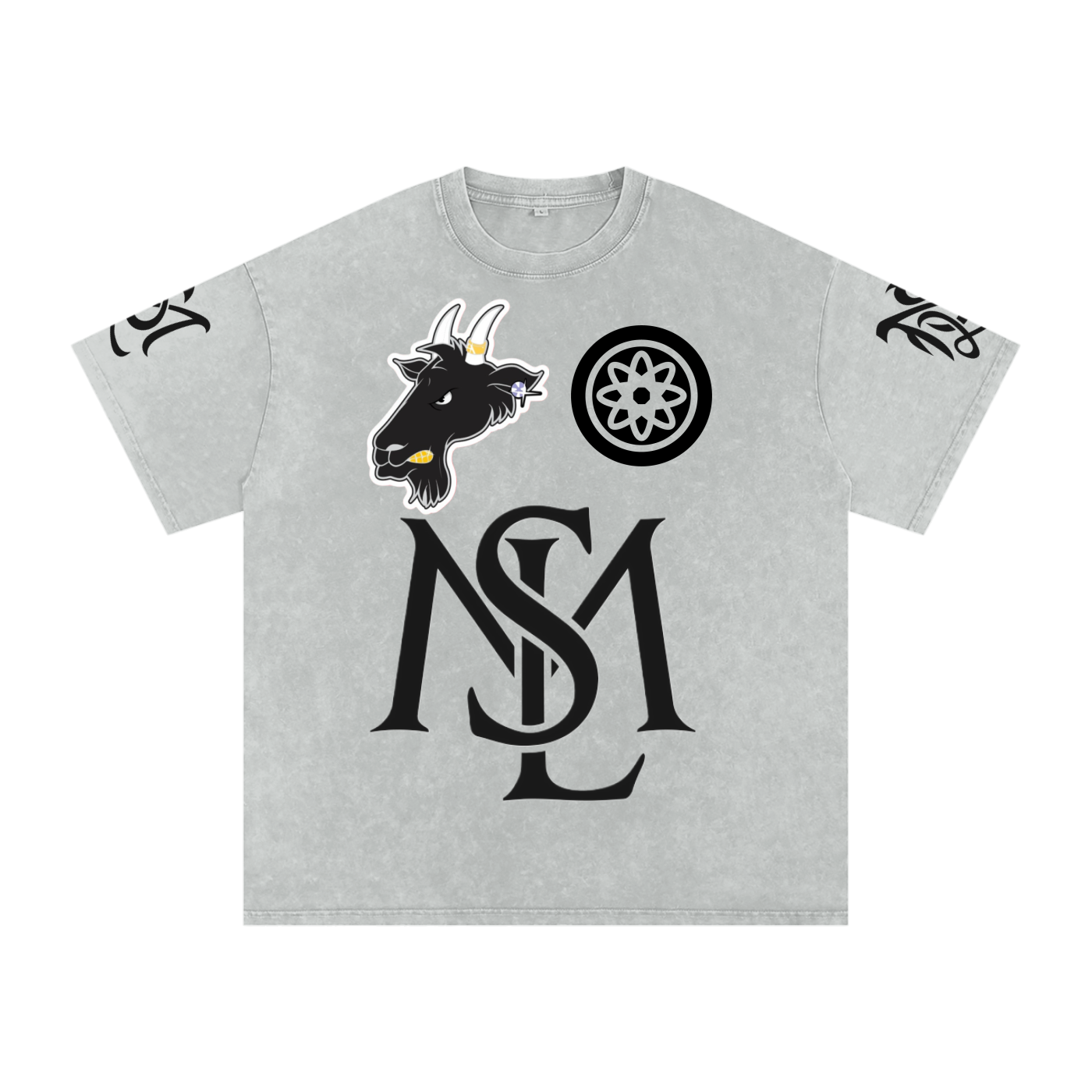 SML®️🐐Snow Washed Oversized Cotton T-Shirt