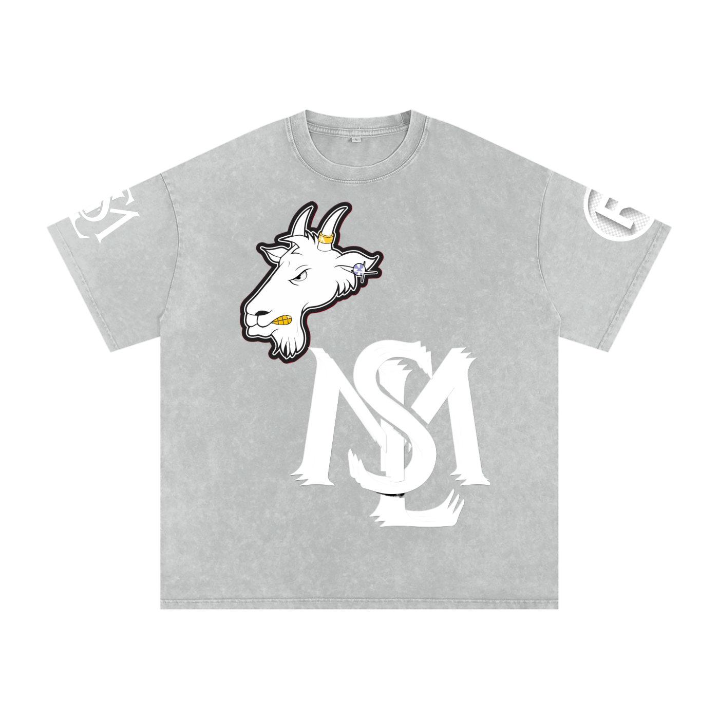 SML®️🐐Snow Washed Oversized Cotton T-Shirt